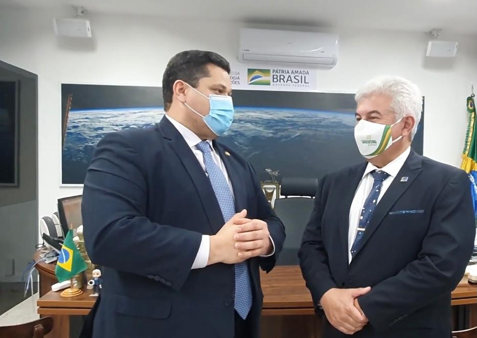 Davi se reúne com ministro Marcos Pontes para discutir projeto de energia eólica para o Amapá O acordo foi formalizado, na quarta-feira (9), entre o ministro e o senador.